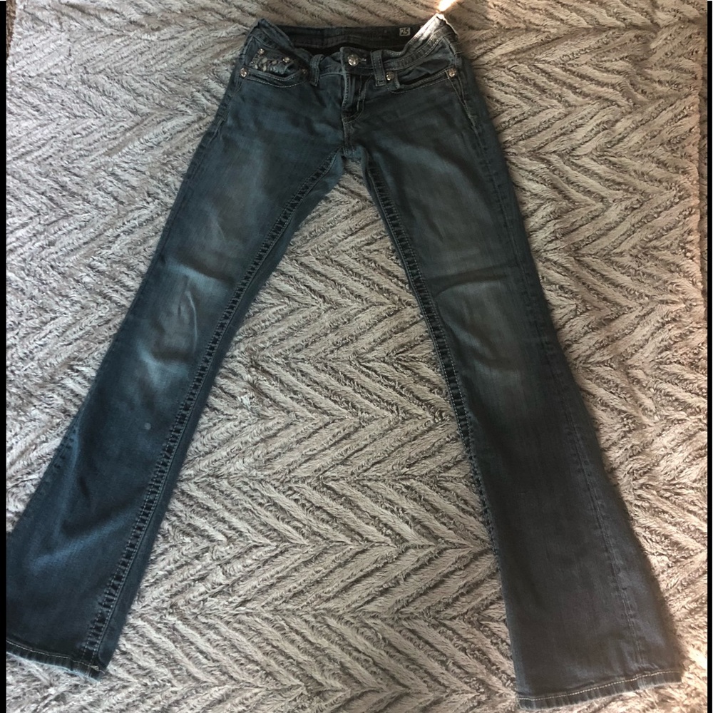 💋miss me jeans with braided style backing💋